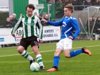 005 2016 Genemuiden SDC Putten  10-12-2016: Voetbal: SC Genemuiden v SDCP: Genemuiden / Patrick Lip (l) of Genemuiden, Rick van der Brink (r) of Putten / : Sportclub Genemuiden, SDC Putten, Patrick Lip, Rick van der Brink